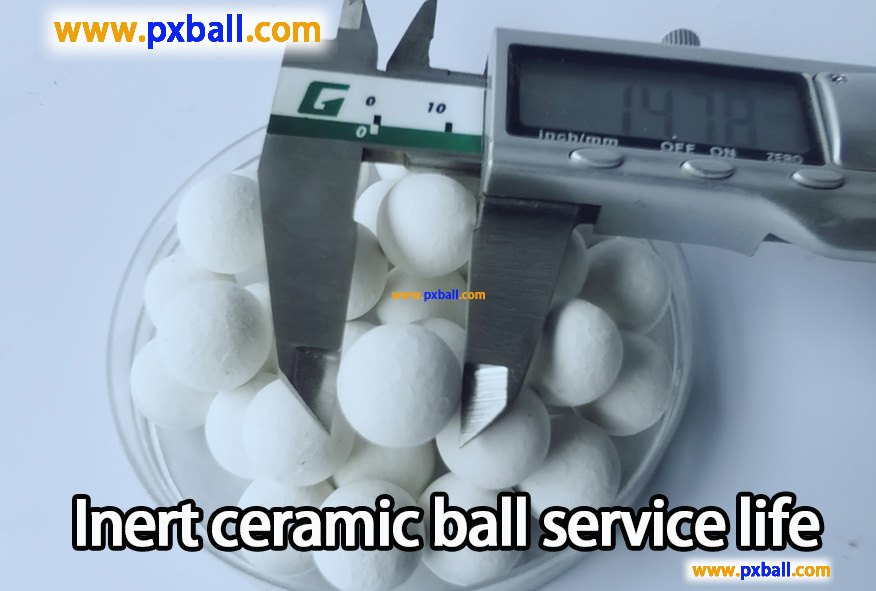 Inert ceramic ball s