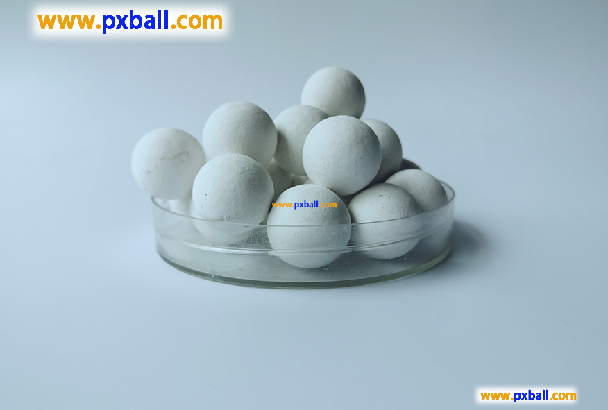 Inert ceramic balls